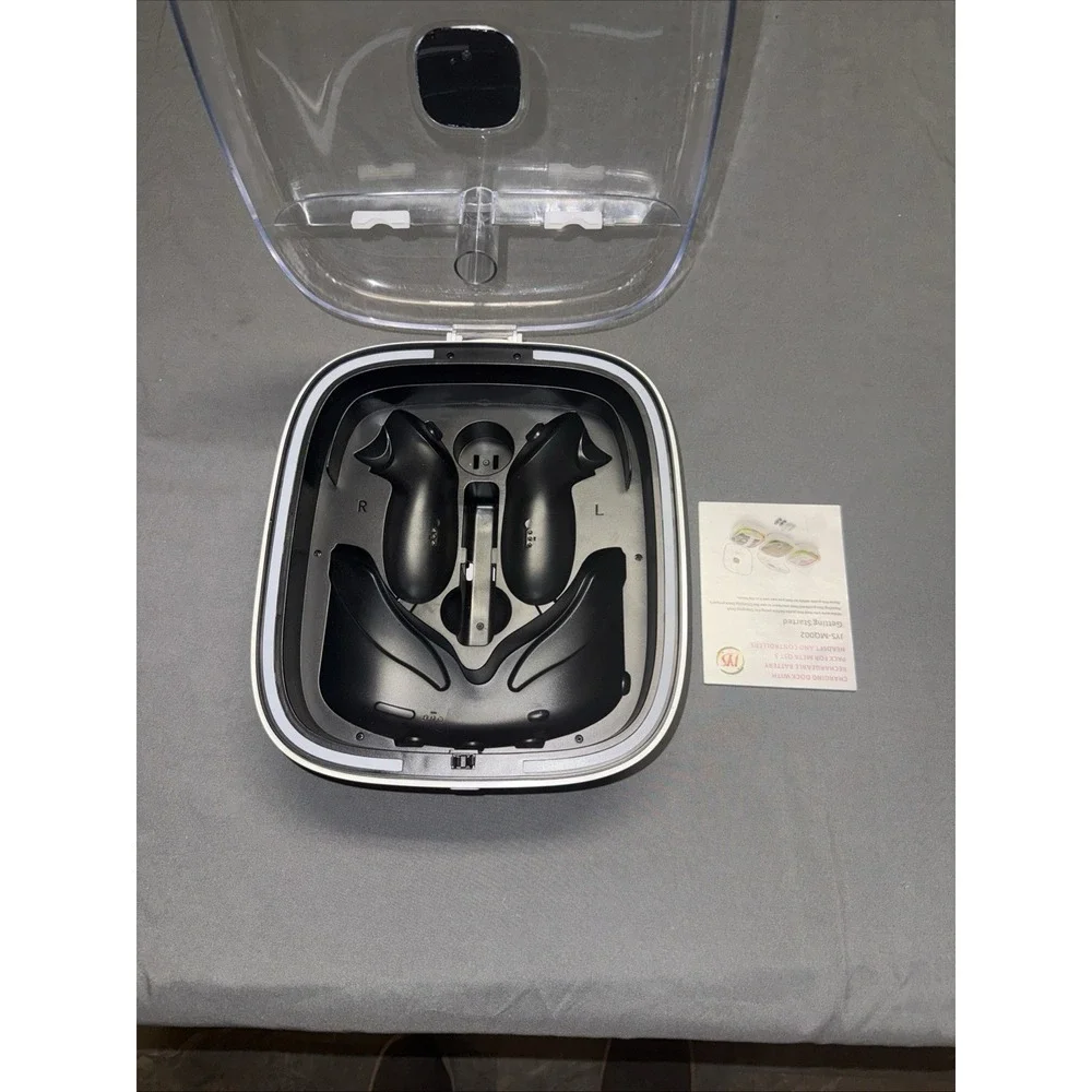VR Charge and Storage Box JYS-MQ002 For Meta Quest 3, White, New W/o Box